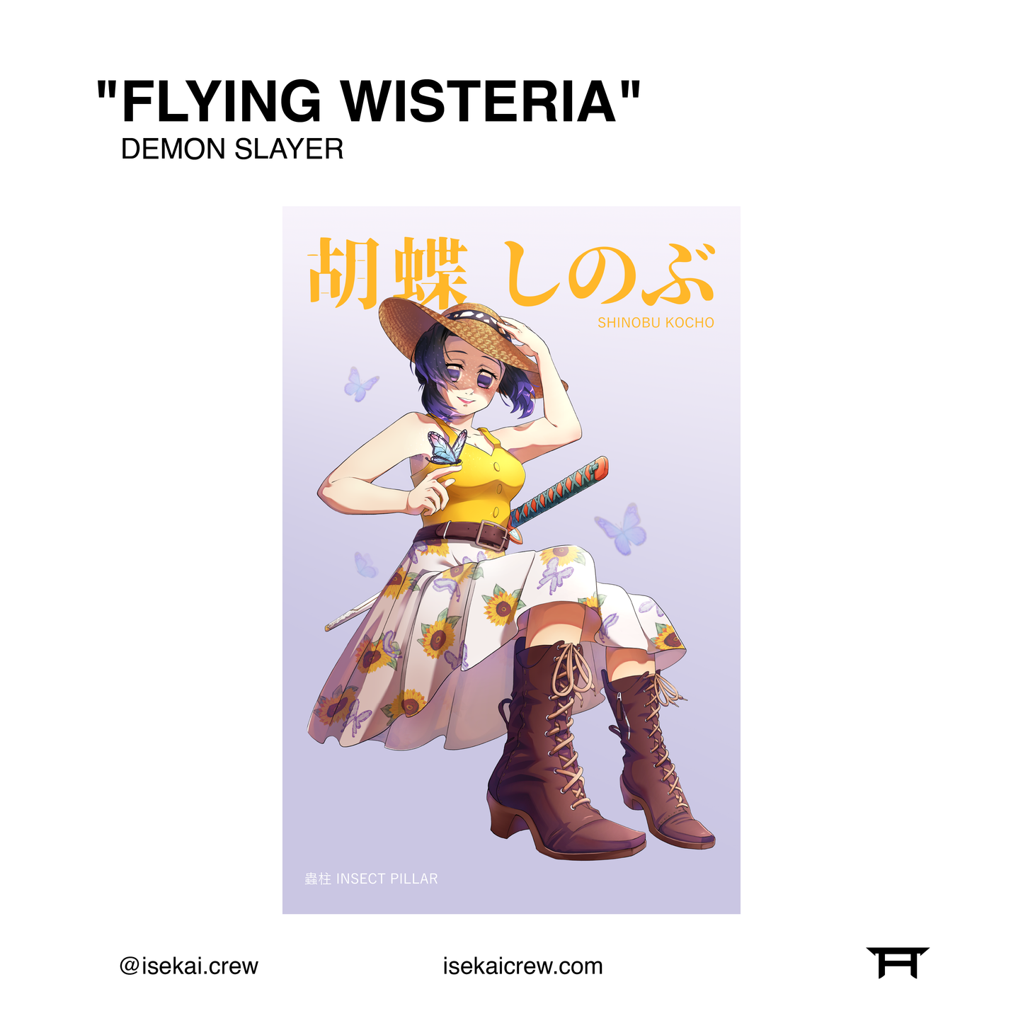 Flying Wisteria Print